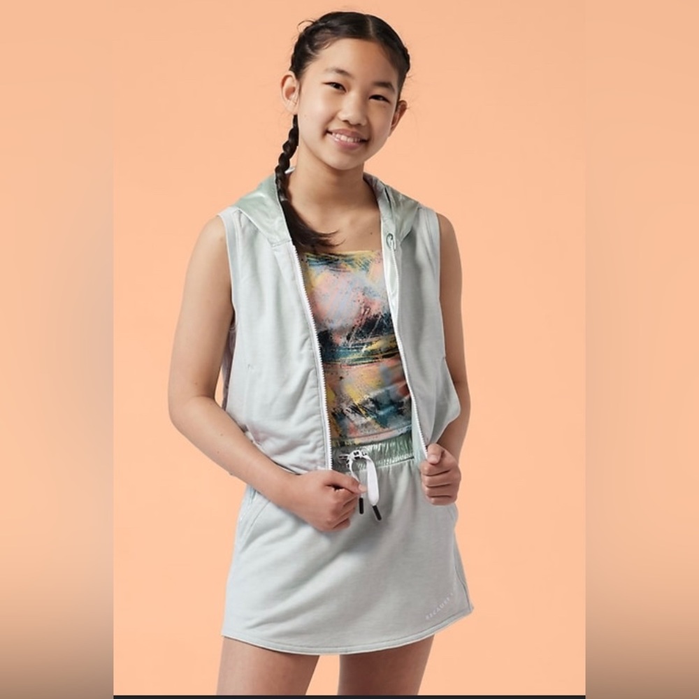 Athleta Girl Simone Biles Shine Reversible Vest